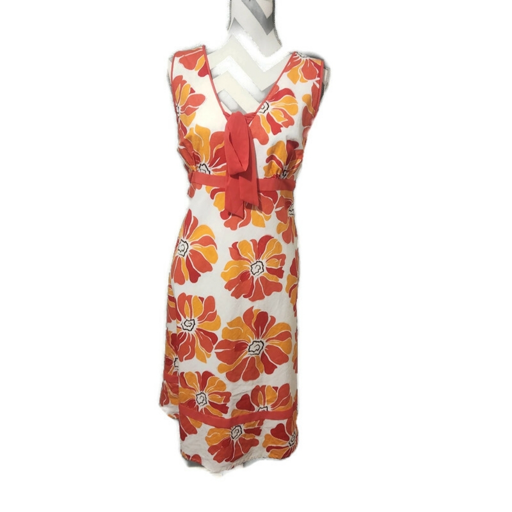 Cato Size 14 White Fit and Flair Sundress with Floral Pattern - Picture 8 of 16